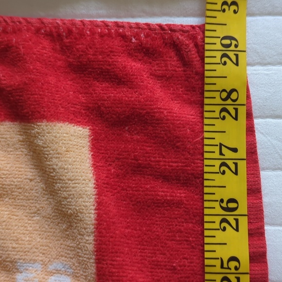 (2) Vintage Gone With the Wind Graphic Beach Bath Towels Red White Collectibles - Picture 10 of 16